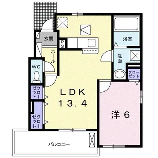 ベルオーブ入路【1階】の間取り