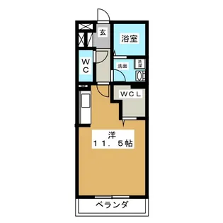 クリークII【1階】の間取り