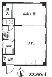 喜久屋ビル【4階】の間取り