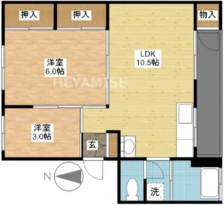 サンガーデン小ヶ倉【3階】の間取り