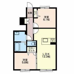 SORGENTE II【1階】の間取り