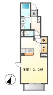 リヴァーヒルズK I【1階】の間取り