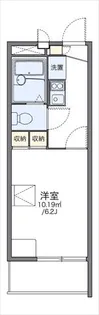 レオパレスグレイス壱番館【3階】の間取り