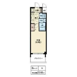 スプランディッド十三本町【9階】の間取り