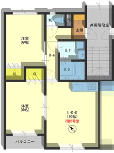 ハイツカサブランカ【2階】の間取り