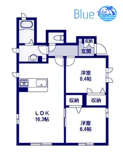 フェアリーコートII【1階】の間取り