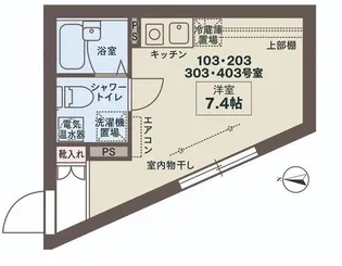 COCOFLAT田端III【4階】の間取り