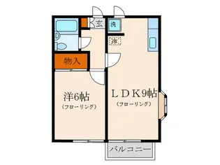 グランツ六甲【2階】の間取り