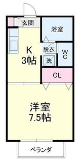 アミティエC【1階】の間取り