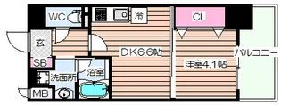 アザレア梅田【7階】の間取り