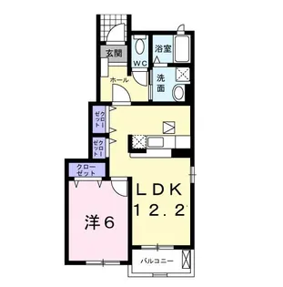 ソレイユ・ルヴァン【1階】の間取り