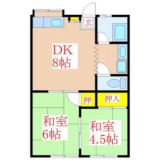 ファミーユ隼人【1階】の間取り