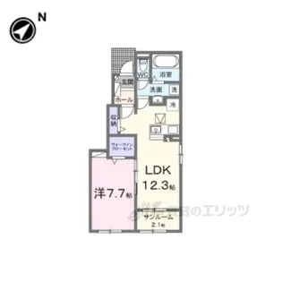 フレッシュハウス2【1階】の間取り