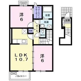 アイニー【2階】の間取り