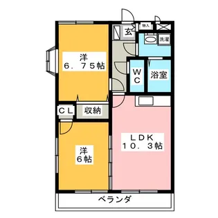 I’SII【3階】の間取り