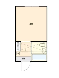 シャトー河辺【2階】の間取り
