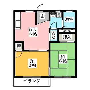 アルカディア【2階】の間取り