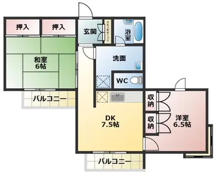 アートヴィラ【5階】の間取り