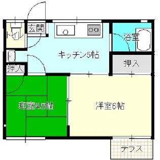 第二フリーデン【1階】の間取り