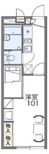 レオパレスレ ボヌール【2階】の間取り
