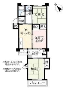 UR神代【3階】の間取り