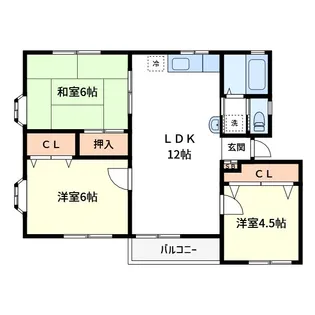 オイコスヒルズ C棟【3階】の間取り