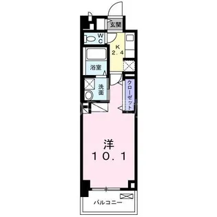 ウィステリアパーク稲毛海岸【1階】の間取り