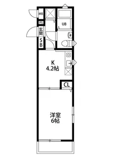 Casa Yokohamabashi(カーサヨコハマバシ)【3階】の間取り