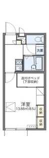 レオパレス神田堀【2階】の間取り