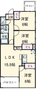 コモド覚王山【3階】の間取り