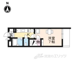 レオパレス森本町レジェンド【3階】の間取り