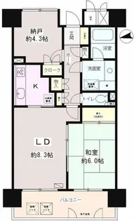 パーク・ノヴァ調布【4階】の間取り