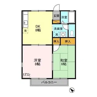 ファーストハイツ福王台【1階】の間取り
