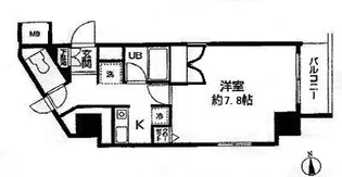 スカイコート高輪【5階】の間取り