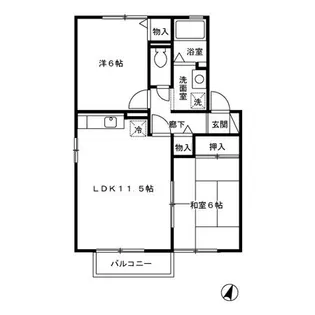 セジュールKO【2階】の間取り