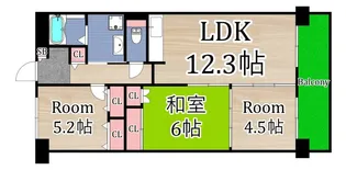 フォレスタ高殿【9階】の間取り