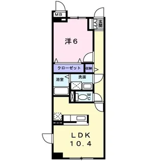 バクランI【3階】の間取り