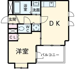 メゾン・ド・ヴィレ三軒茶屋【2階】の間取り