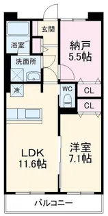 コート・リヴィエール柳町【3階】の間取り