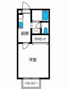 ベルメゾン・リリー【1階】の間取り
