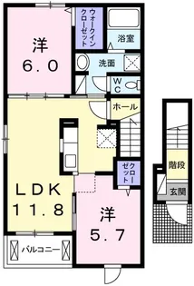 オリゾン I【2階】の間取り