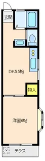 カーネル三恵菅生【2階】の間取り
