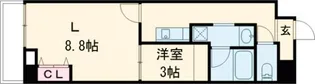 セントフィオーレ松葉【6階】の間取り