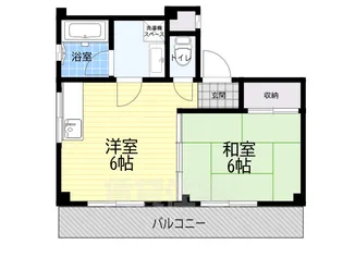 ハイツキシモト【1階】の間取り