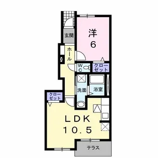 ミルキーIII【1階】の間取り