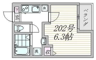 エスタシア西新井【2階】の間取り