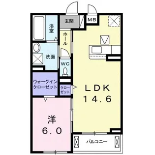 エスパース【1階】の間取り