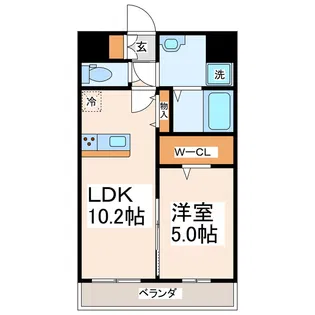 SQUARE元気の森公園【4階】の間取り