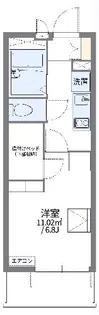 レオパレスWAKO 3【3階】の間取り
