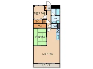 岩倉グリーンハイツDX【4階】の間取り